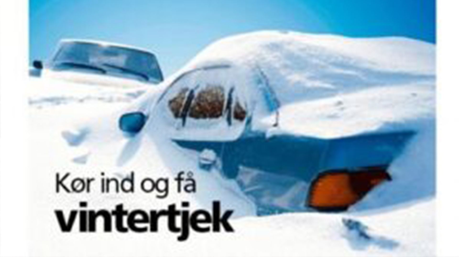 Kør vinteren sikkert i møde – med et vintertjek til KUN 199,- KR
